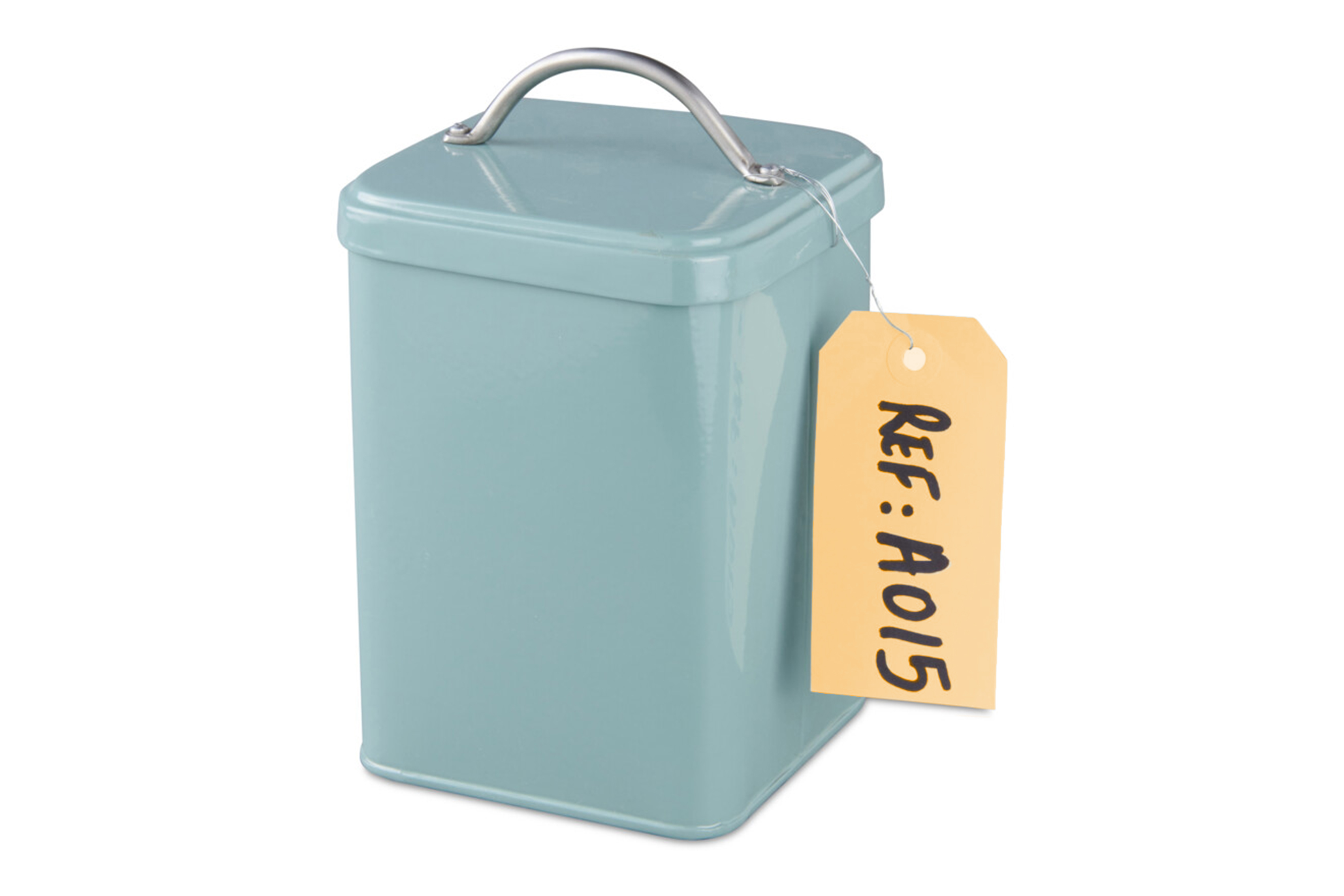 Kartonnen labels met versterkt oogje crème - 60 x 120mm (1000 st)
