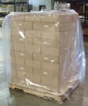 Plastic pallethoezen transparant BLOK pallet - 210cm (40 st)