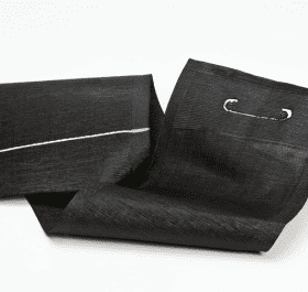 Zandzakken slurf polyprop zwart - 90 x 20 cm               