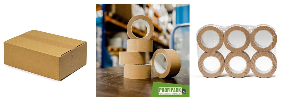 Duurzaam verpakken - papieren tape