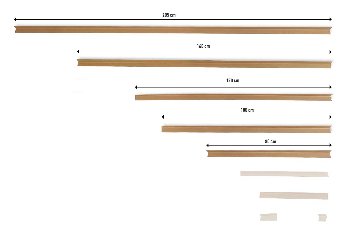 Kartonnen hoekprofielen - 60 x 60 x 2000mm x 5mm Kartonnen hoekprofielen - 60 x 60 x 2000mm x 5mm
