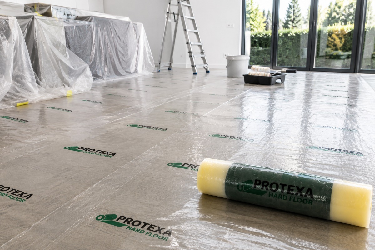 Protexa Harde Vloer Premium Afdekfolie zelfklevend - 60cm x 60m x 100my