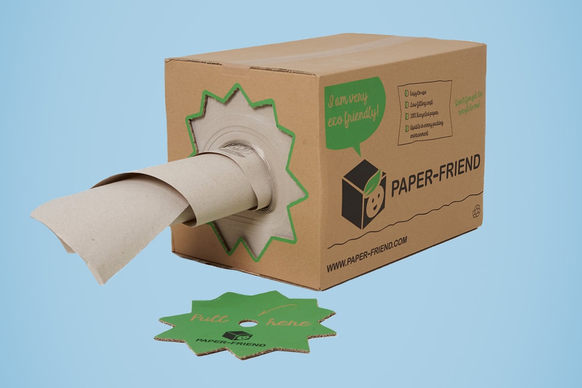 Milieuvriendelijke verpakkingen - opvulmateriaal van papier