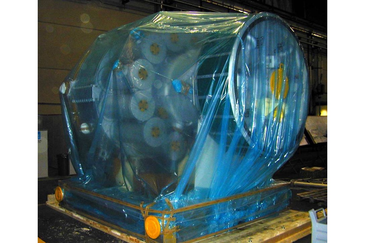 VCI vlakke folie (corrosiewerend) transparant blauw - 200cm x 100m x 100my