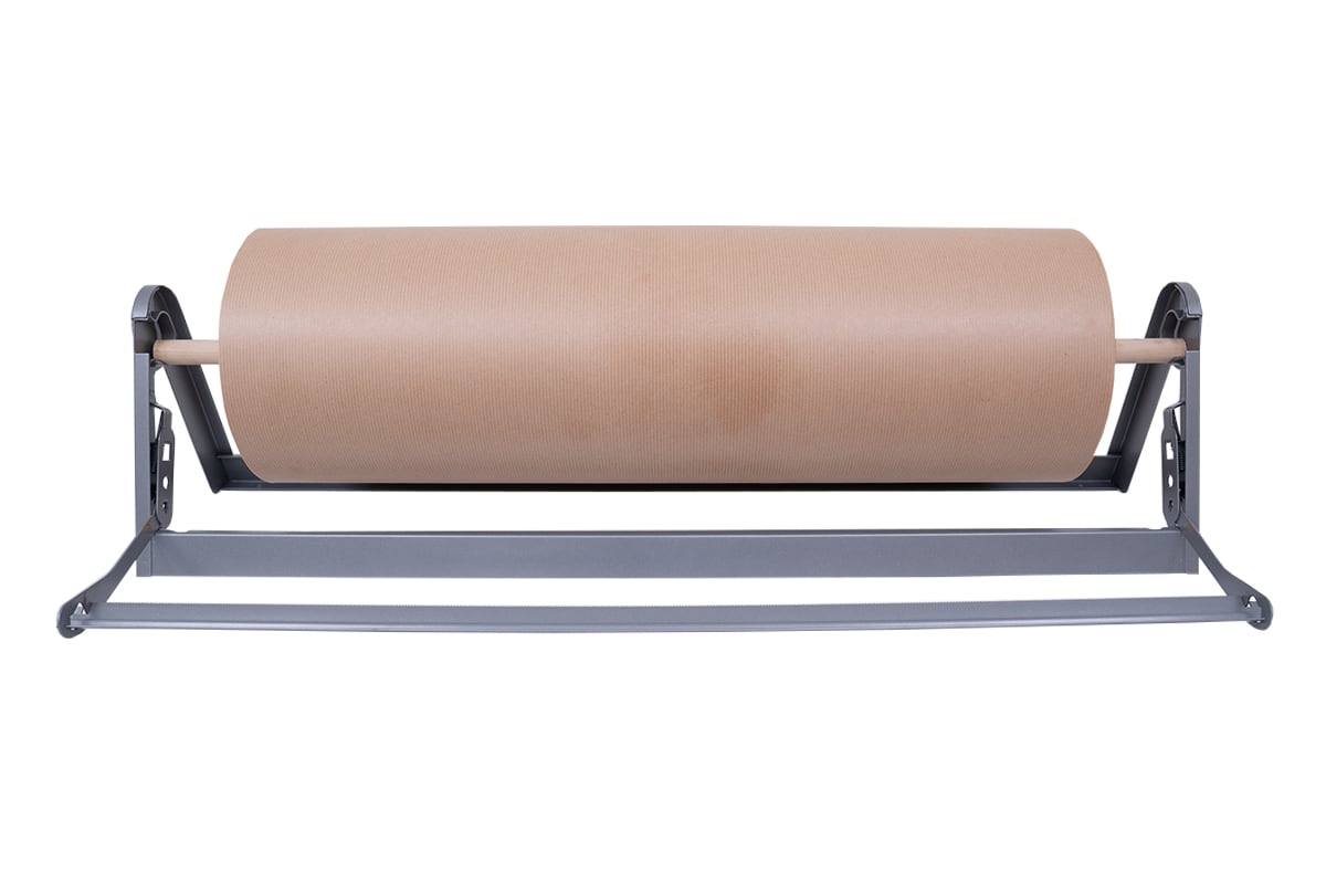 Papierrolhouder met mes 75cm