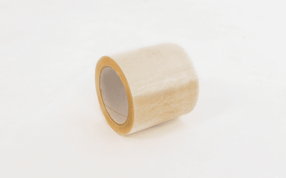 PVC tape bruin - 75mm x 66m transparant, 100.0000 millimeter