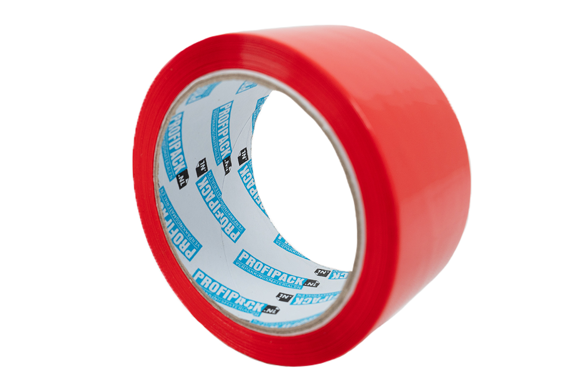 PP acryl tape rood - 50mm x 66m PP acryl tape rood - 50mm x 66m