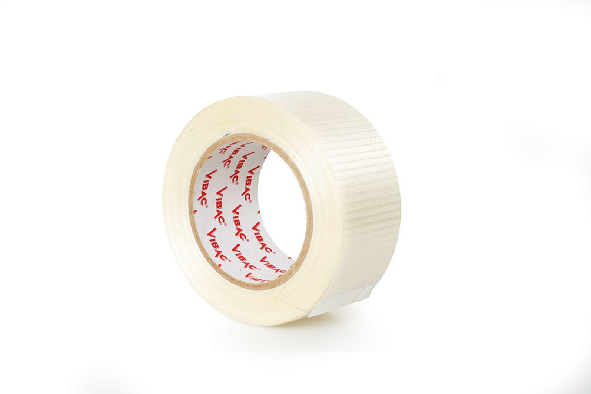 Lengte versterkte tape transparant - 25mm x 50m Lengte versterkte tape transparant - 25mm x 50m