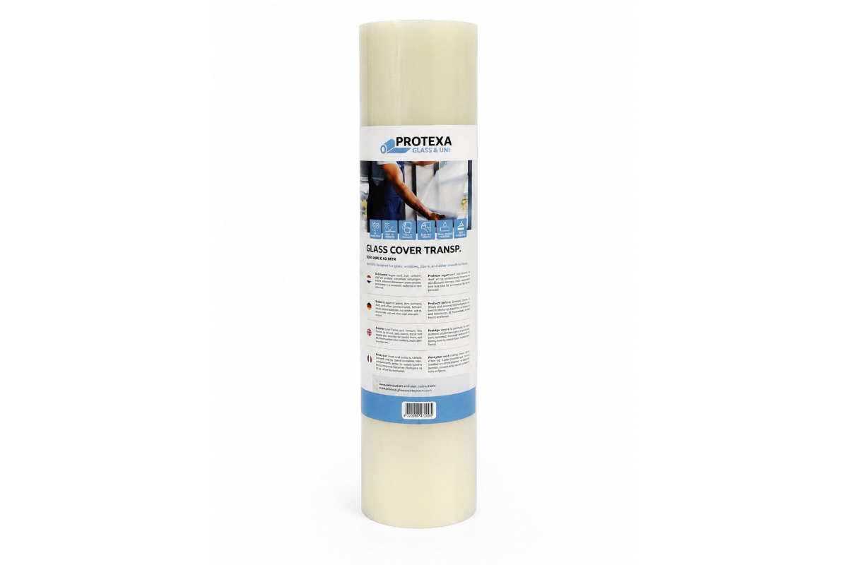 Protexa Glas Beschermfolie transparant - 50cm x 100m x 40my