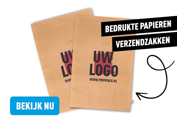 Bedrukte papieren verzendzakken