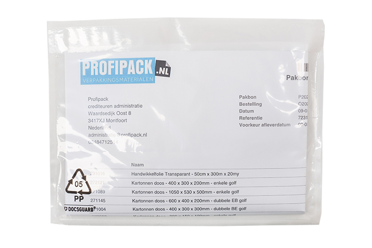 Paklijst enveloppen blanco - 165 x 122mm (1.000 st)