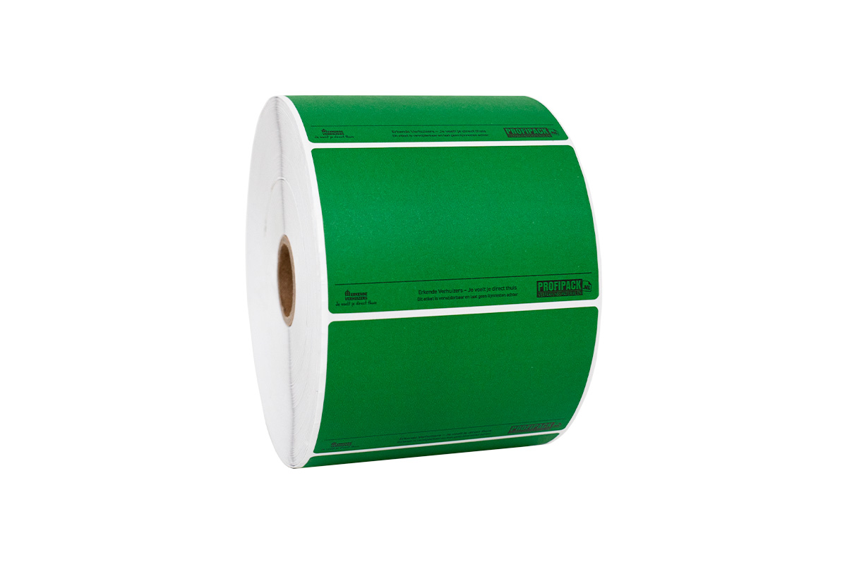 Verhuisetiketten groen - 55 x 90mm Verhuisetiketten groen - 55 x 90mm