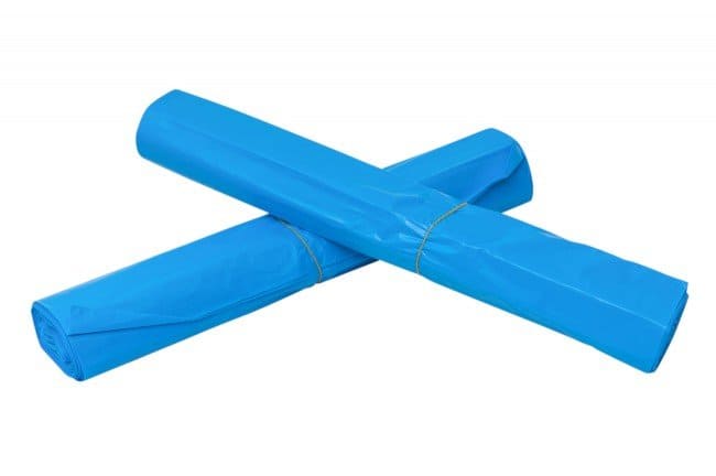 HDPE afvalzakken blauw - 70 x 110cm x 25my (500st)