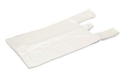 MDPE hemddraagtassen wit - 300 x 100/100 x 600mm (1.000 st)