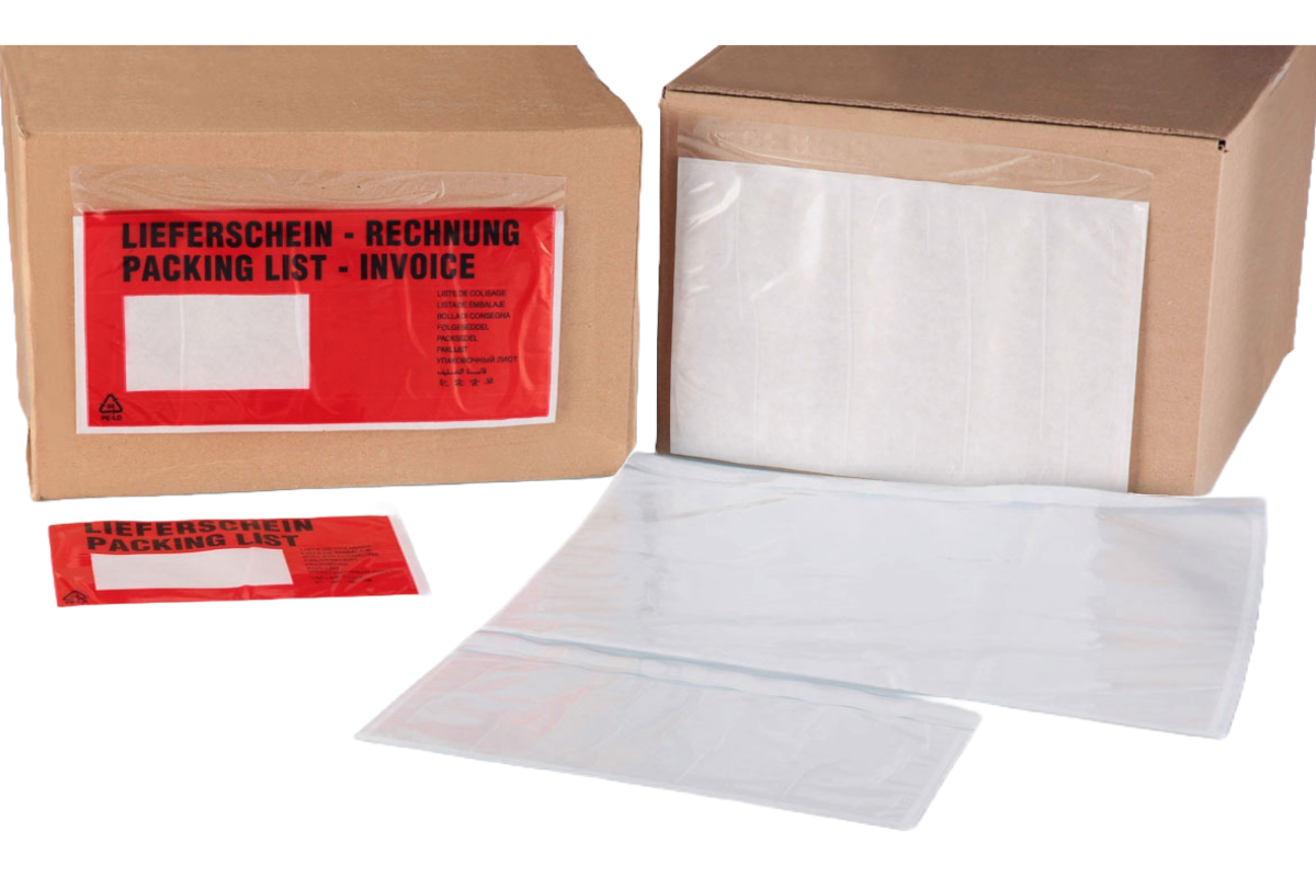 Paklijst enveloppen 7 talen (packing list) - 225 x 122mm (1.000 st)