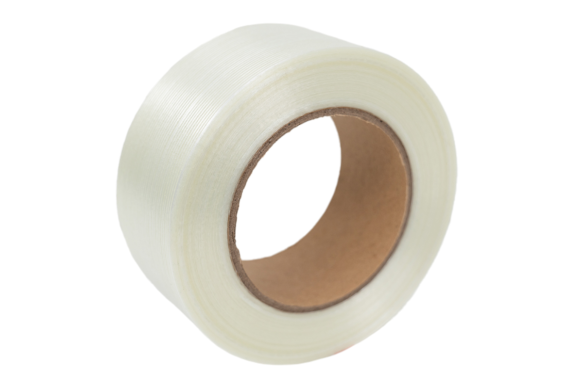 Lengte versterkte tape transparant - 50mm x 50m
