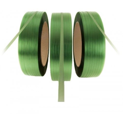PET omsnoeringsband groen - 15,5mm x 2.000m x 0,60mm