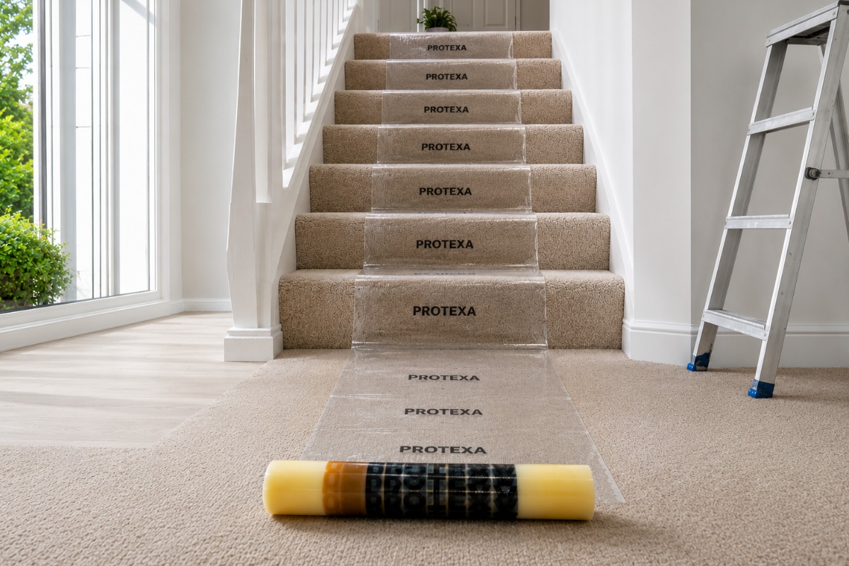 Protexa Carpet Eco Afdekfolie zelfklevend - 60cm x 60m x 60my
