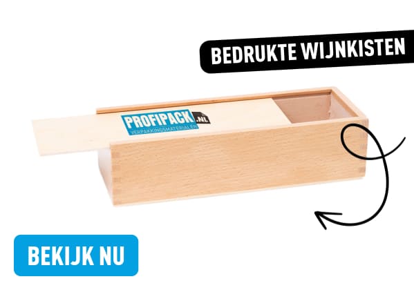 Bedrukte houten wijnkisten