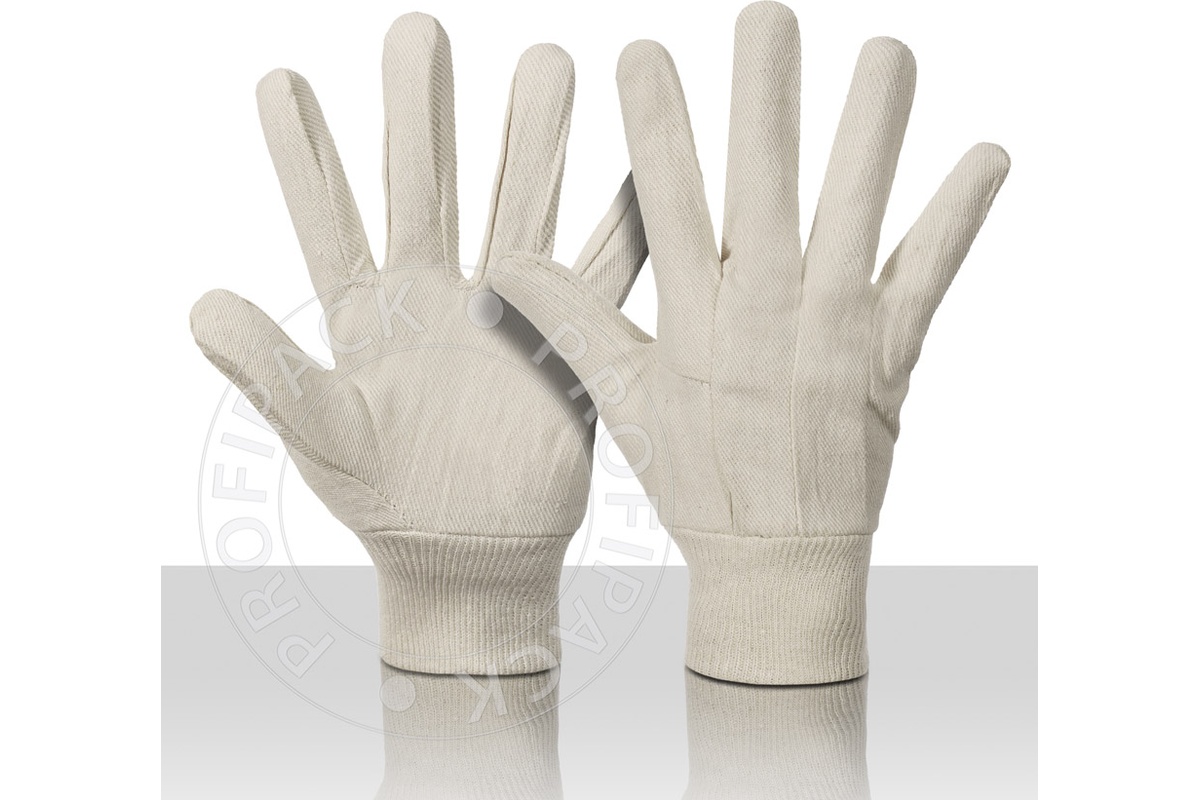 Bullflex 100% katoenen keper handschoenen - maat 10/XL
