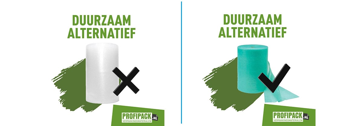 Duurzaam verpakken - eco noppenfolie