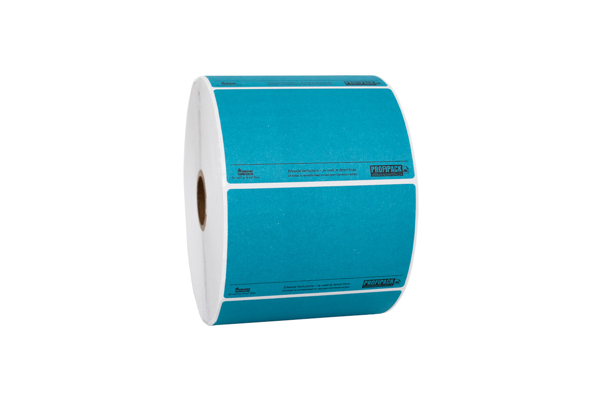 Verhuisetiketten blauw - 55 x 90mm Verhuisetiketten blauw - 55 x 90mm