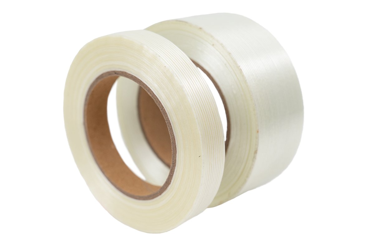 Lengte versterkte tape transparant - 50mm x 50m