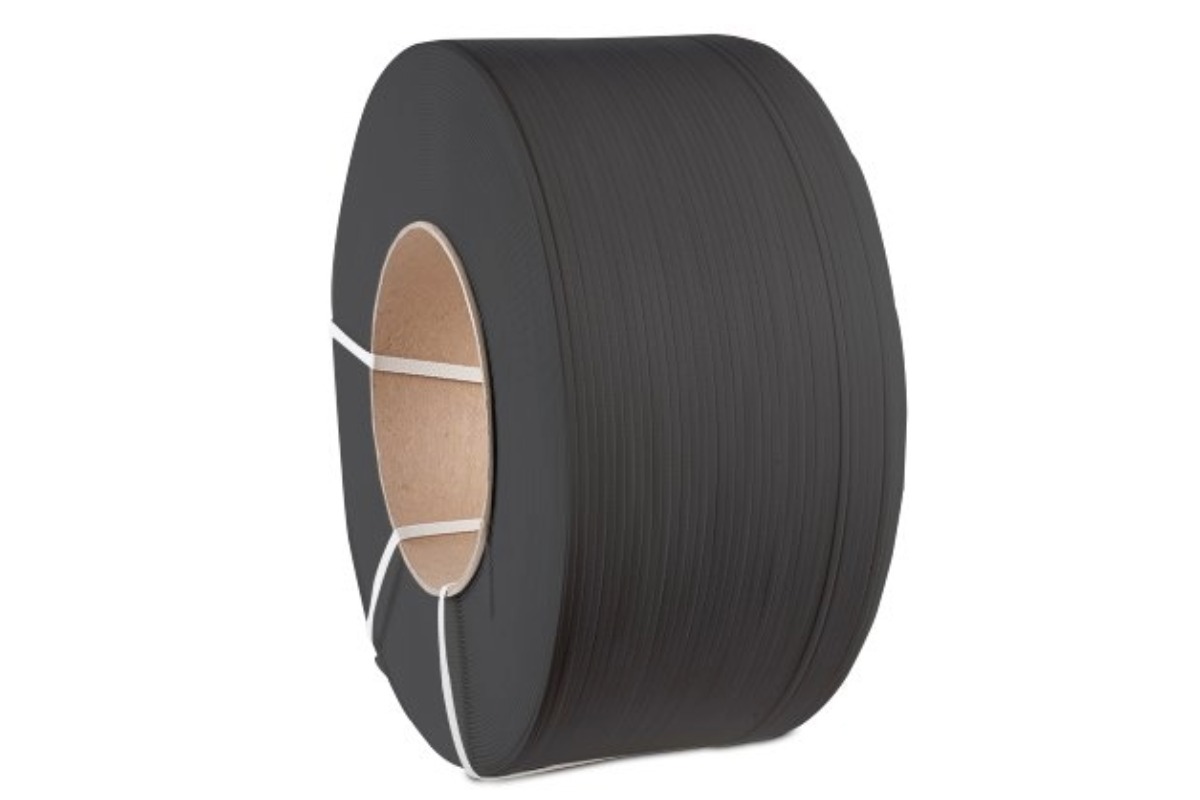 PP omsnoeringsband zwart - 12mm x 2700 m x 0,63 mm