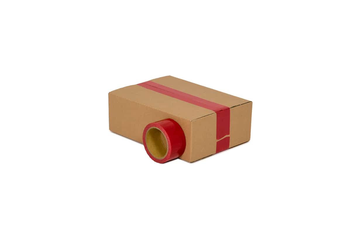 Security tape rood - 50mm x 50m