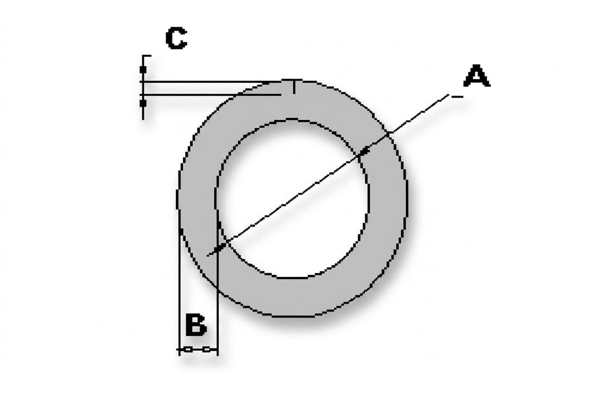 O Schuimprofiel - 22⌀ x 9mm x  200cm  (150 st)