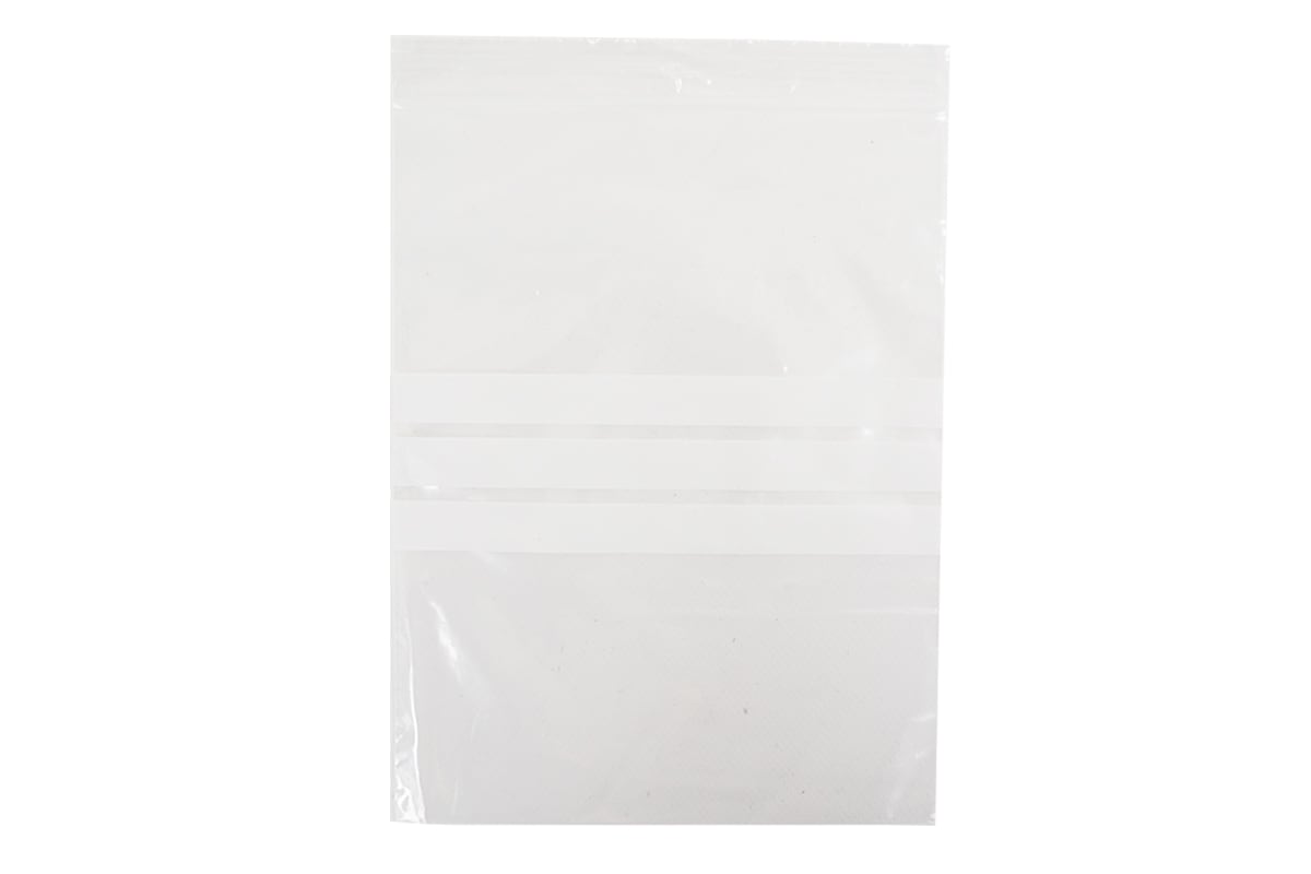 Gripzakken transparant met schrijfvlak - 230 x 320mm x 50my (1.000 st)
