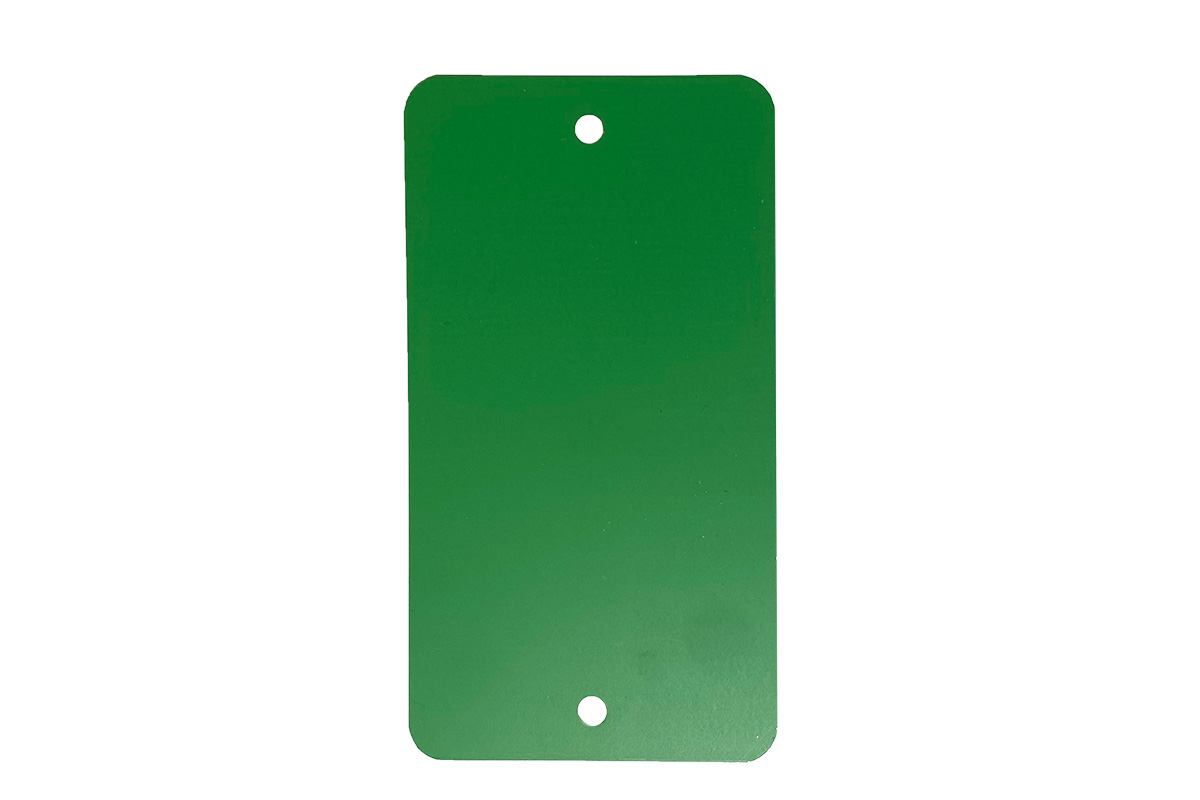 Metalen labels groen - 65 x 120mm (100 st) Metalen labels groen - 65 x 120mm (100 st)