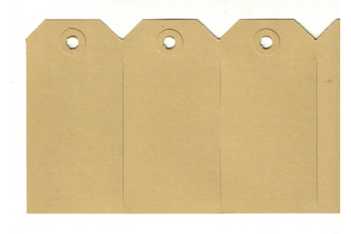 Buldog kartonnen labels - 60 x 120mm (1.000 st)