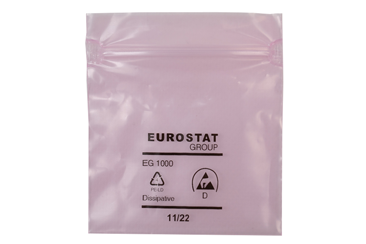 Antistatische gripzakken - 76 x 80mm x 90my (100st)