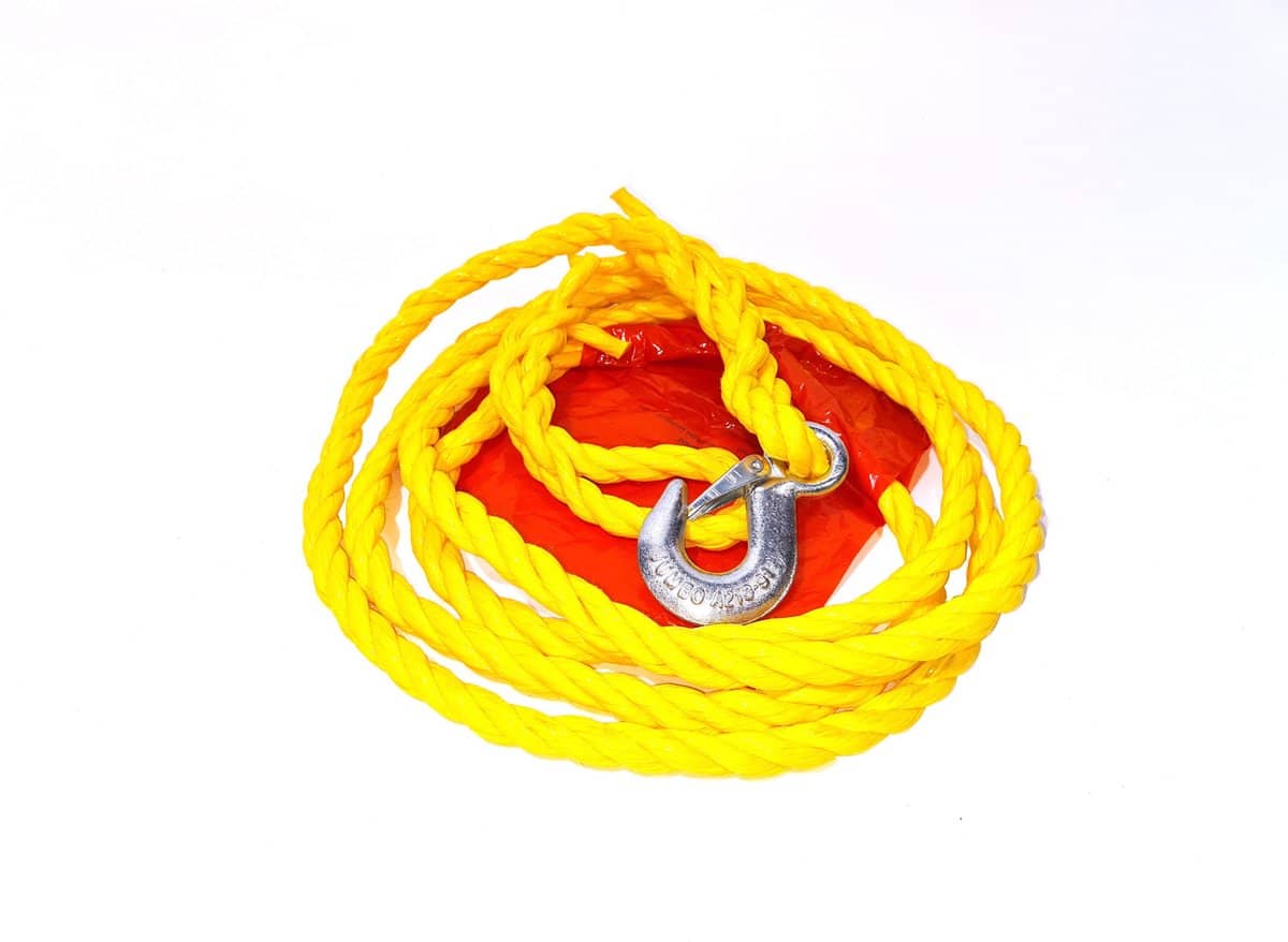 Elastische sleepkabel met haken - 4m x 2000kg