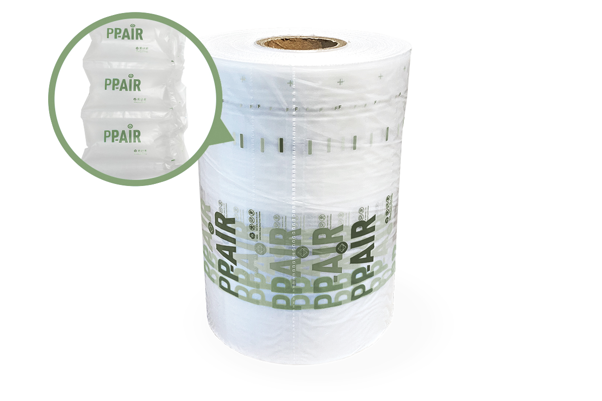 PP-air luchtzakjes folie "Eco" 7.1 - 100 x 200mm x 1100m x 12my