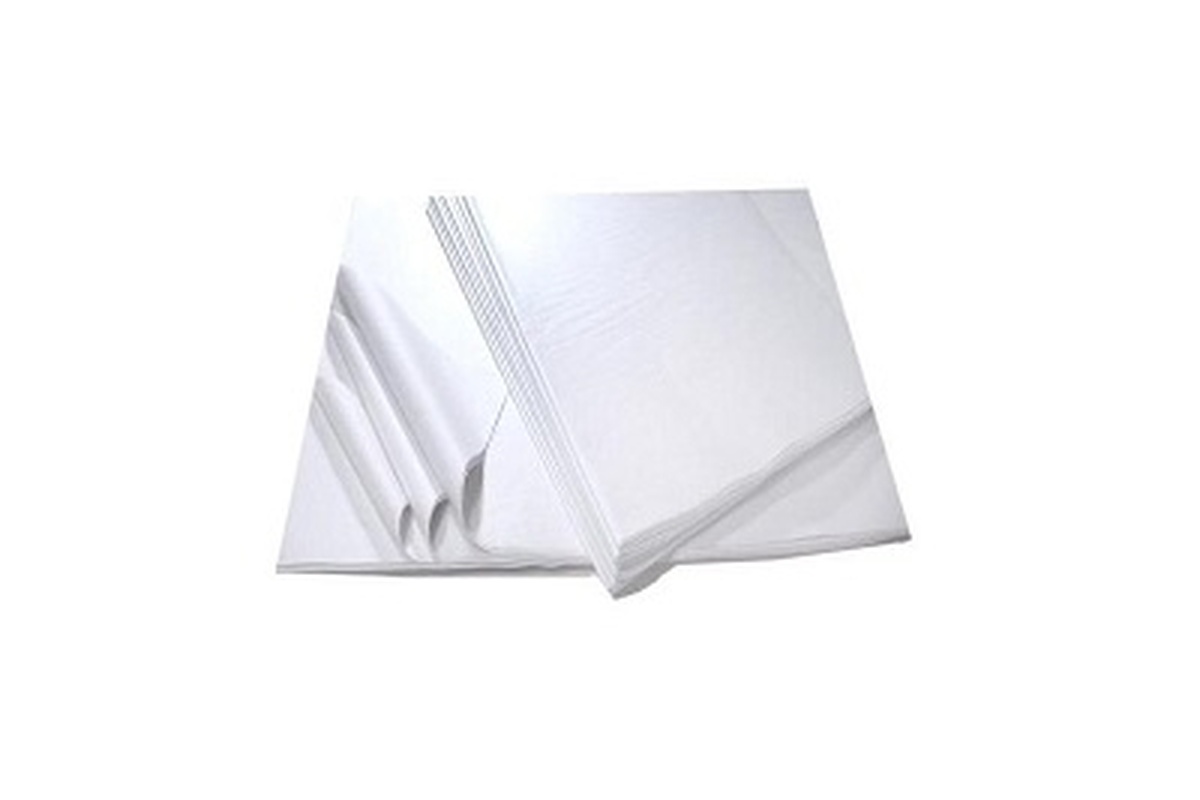 Zijdepapier zuurvrij wit - 750 x 1000mm x 24g/m² (10kg)