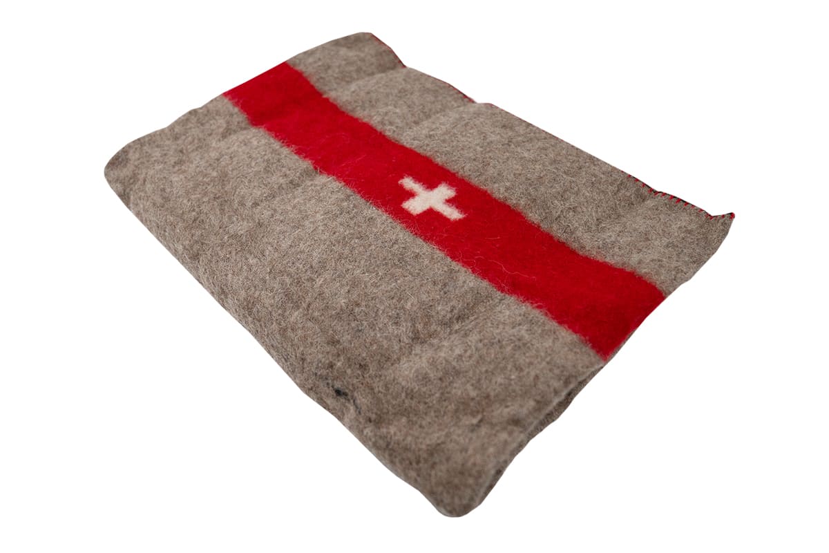 Zwitserse legerdeken grijs - 140 x 175cm x 100% wol