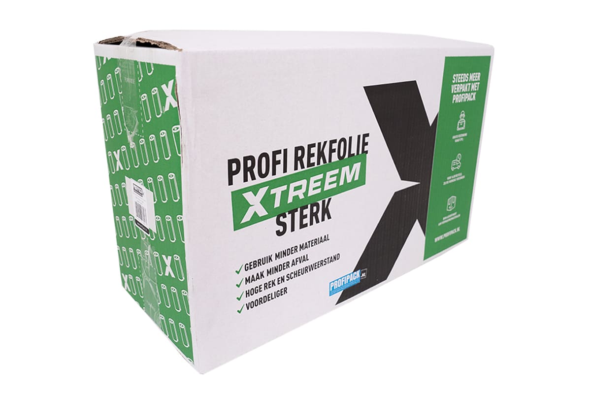 Xtreem + rek handwikkelfolie transparant - 50cm x 400m x 12my