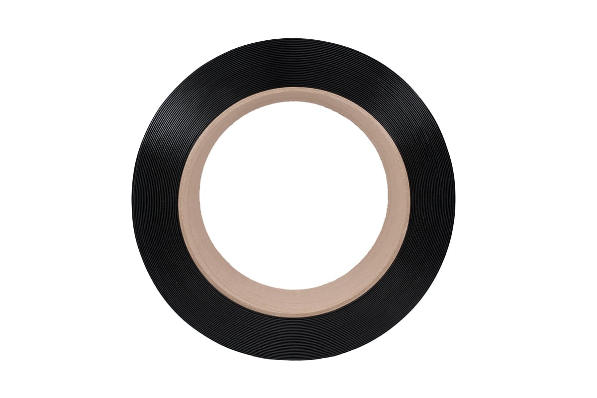 PP omsnoeringsband zwart - 12mm x 3.000 m x 0,55mm
