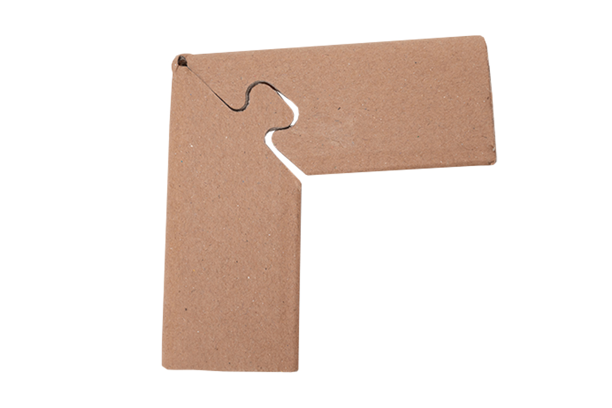 Kartonnen hoekstuk puzzel - 45 x 45 x 200 x 200 x 3mm