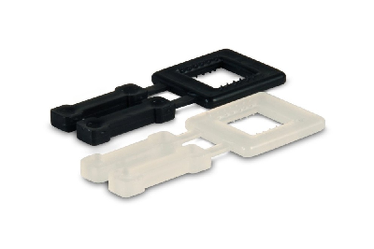 Kunststof gespen zwart - 13mm (250 st)