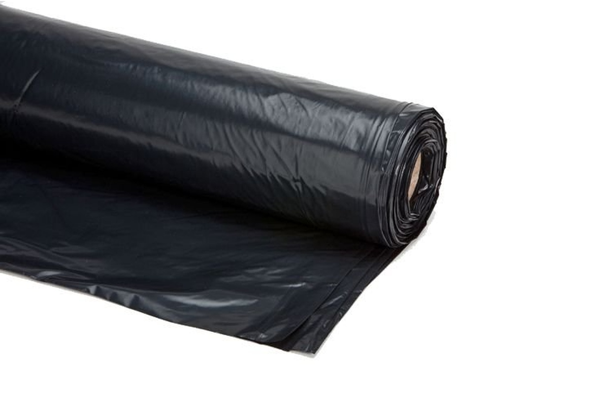PE folie zwart - 600cm x 20m x 450my