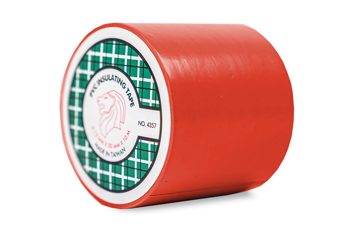 Isolatietape rood - 50mm x 10m