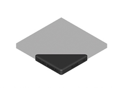 Kunststof glas beschermhoeken - 45 x 6,4 x 4mm (5.000 st)