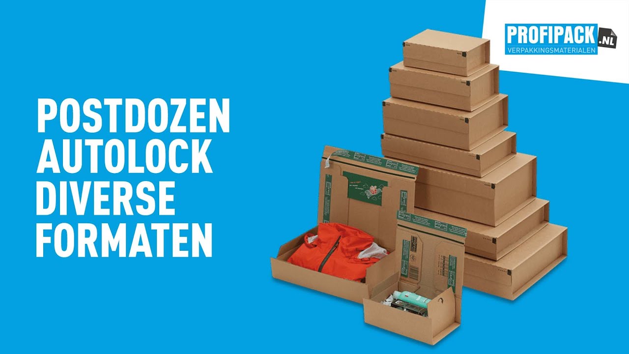 Postdoos autolock - 230 x 166 x 90mm Postdoos autolock - 230 x 166 x 90mm