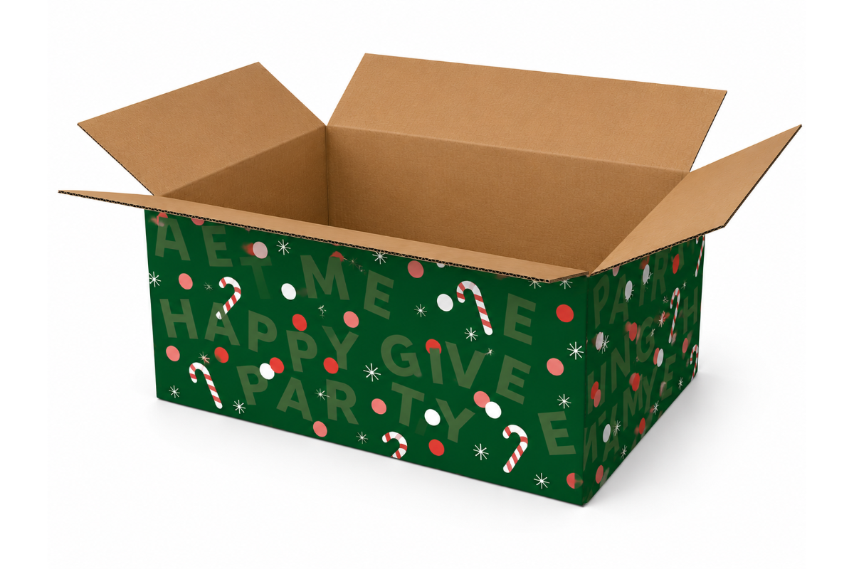 Kerstdoos "Party Time"  - 450 x 350 x 230mm
