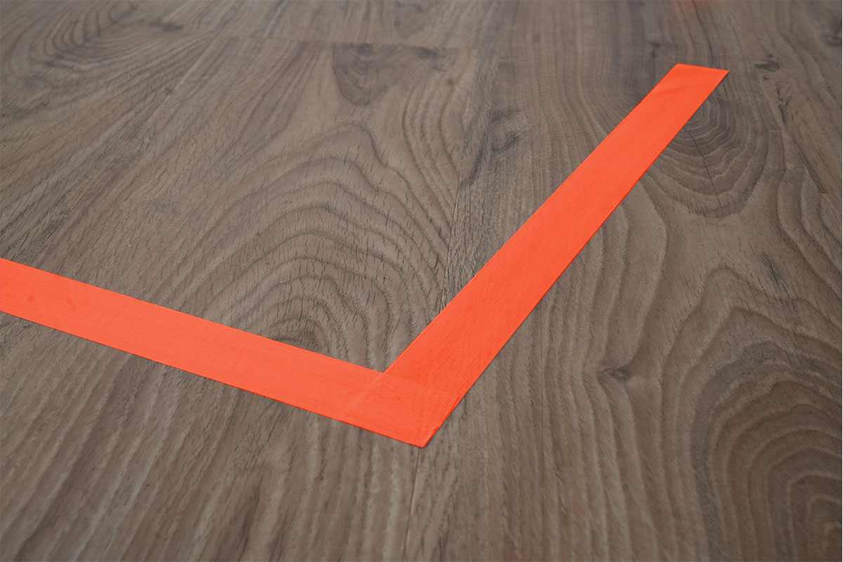 Fluor Gaffa tape oranje - 50mm x 25m