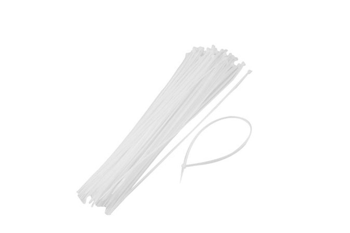 Kabelbinders wit - 368mm x 7,6mm (100 st)