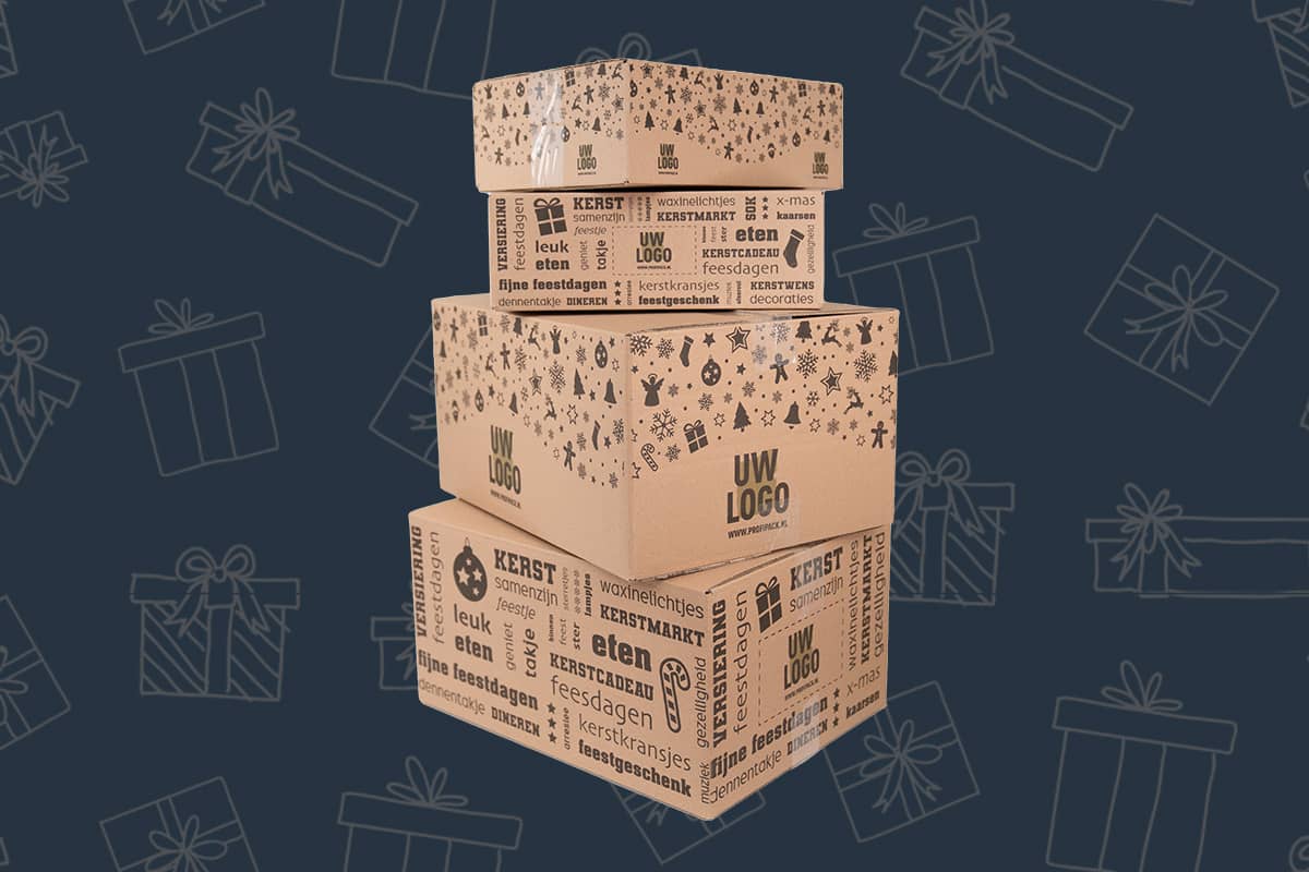 Kerstdozen met eigen bedrukking